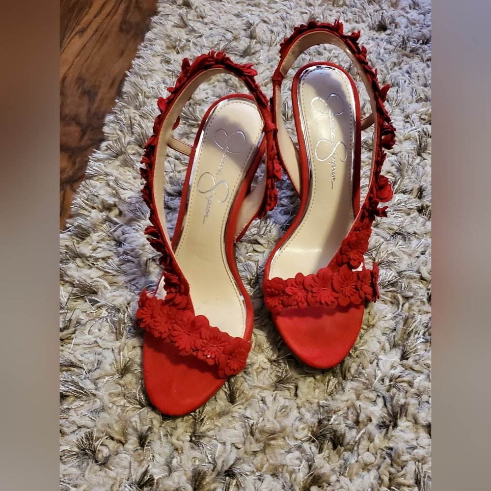 Jessica Simpson Jessin Floral Slingback Dress Sandal, Size 6